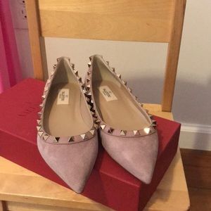 Valentino Rockstud ballerina flat sz37